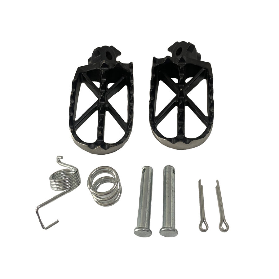 High Quality Black stainless steel motorcycle front foot pegs footrests for KAYO K2