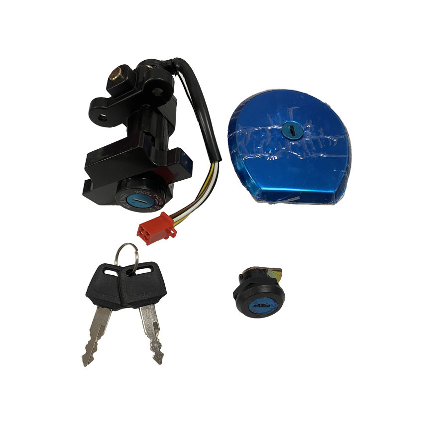 Wholesale motorcycle electronic main ignition switch key lock ignition lock set for BAJAJ PLATINA 100