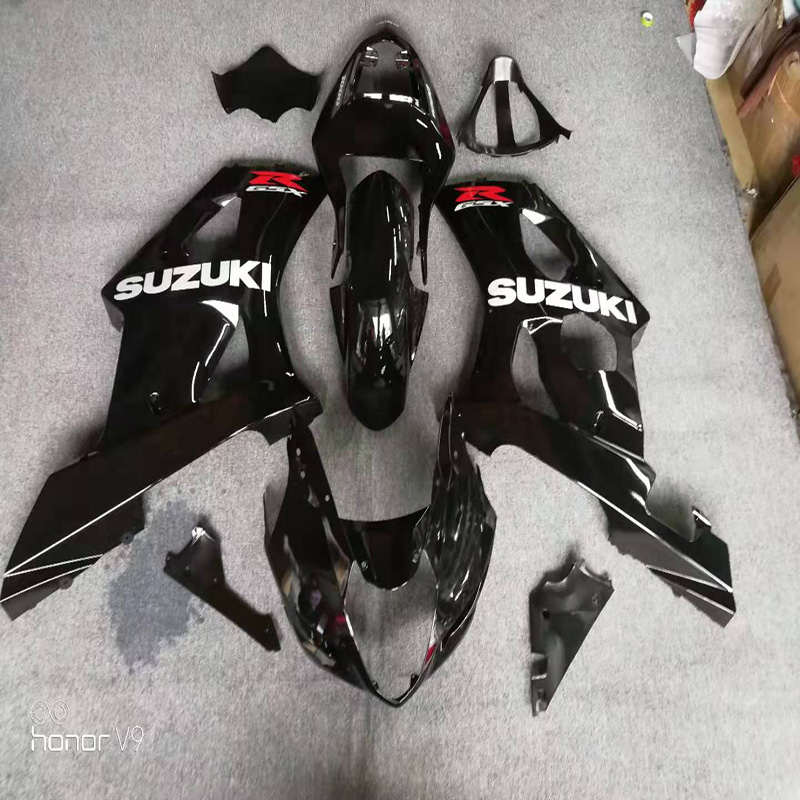 Plastic Fairings 2004 gsxr1000 black injection fairing kits