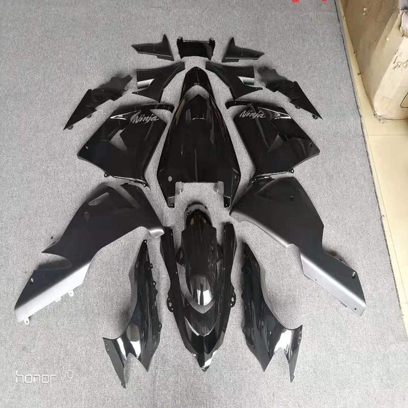 Motorcycle fairings kit body cowl spare parts black Complete Plastic Body fairings"