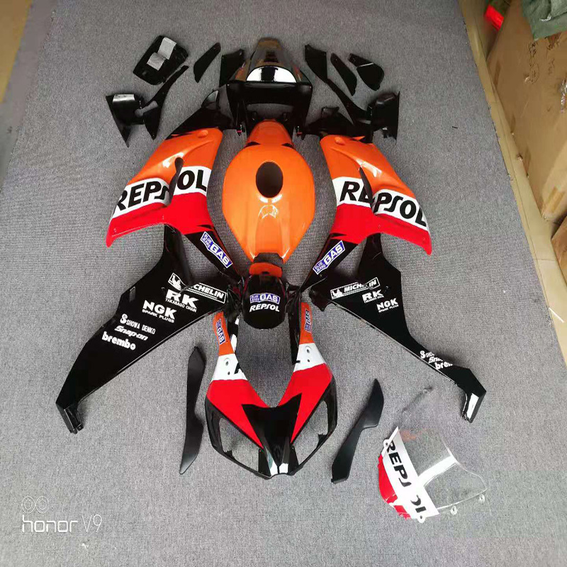 Off-road motorcycle accessories orange moto complete fairing for 2007-2008 CBR1000RR