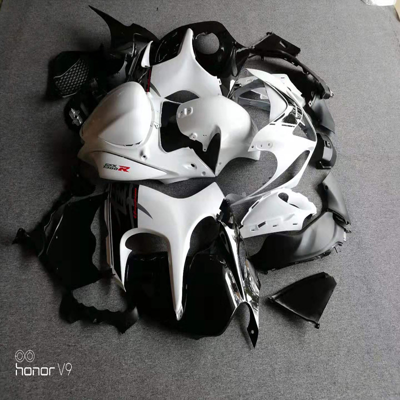 hot sale products body protection plastic fender fairing kit 2008-2012 gsxr1300 white