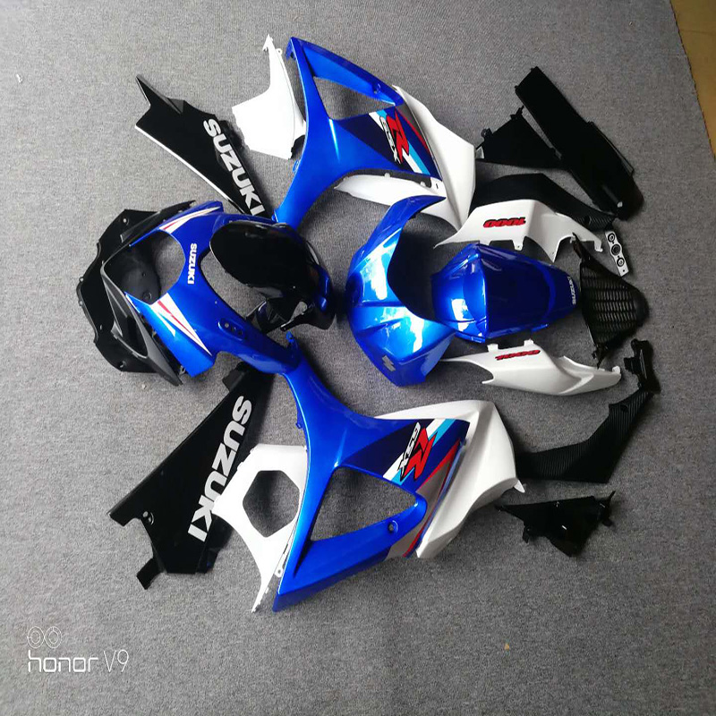 Plastic Covers dirt bike fairing kits blue white 2008 gsxr1000