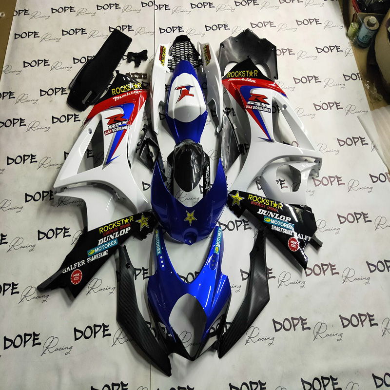 motorcycle body kits red blue white black fairings for sports motorcycles GSXR1000 07-08