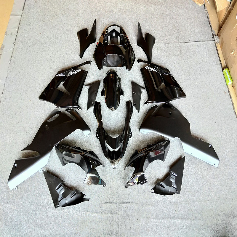 plastic motorcycle cover best black motorcycle body fairing for ZX10R 04-05