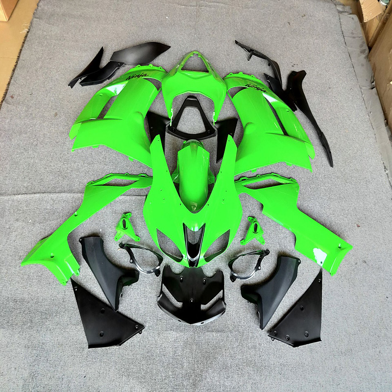 Motorcycle Body Work Parts zx6r green motorcycle fairing for ZX6R 07-08