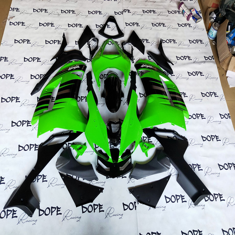 wholesale motorcycle parts green black bodywork fairing for ZX6R 07-08