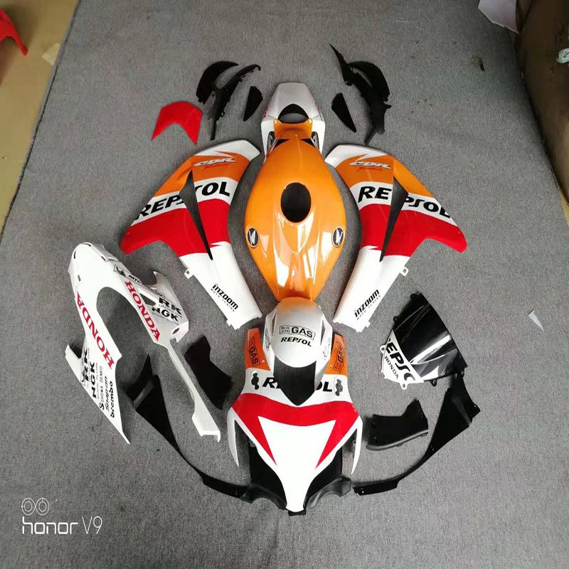 High Quality Abs Injection Bodywork Kit orange white black red cbr1000rr 2008 fairing